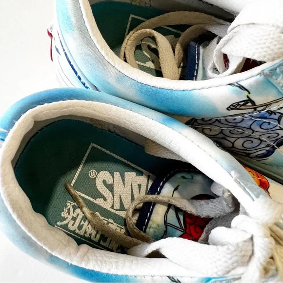 Vans X ONE PIECE Colab Devil Fruit Printed Canvas Classics Womens Size 5 Men 3.5 - Picture 7 of 16